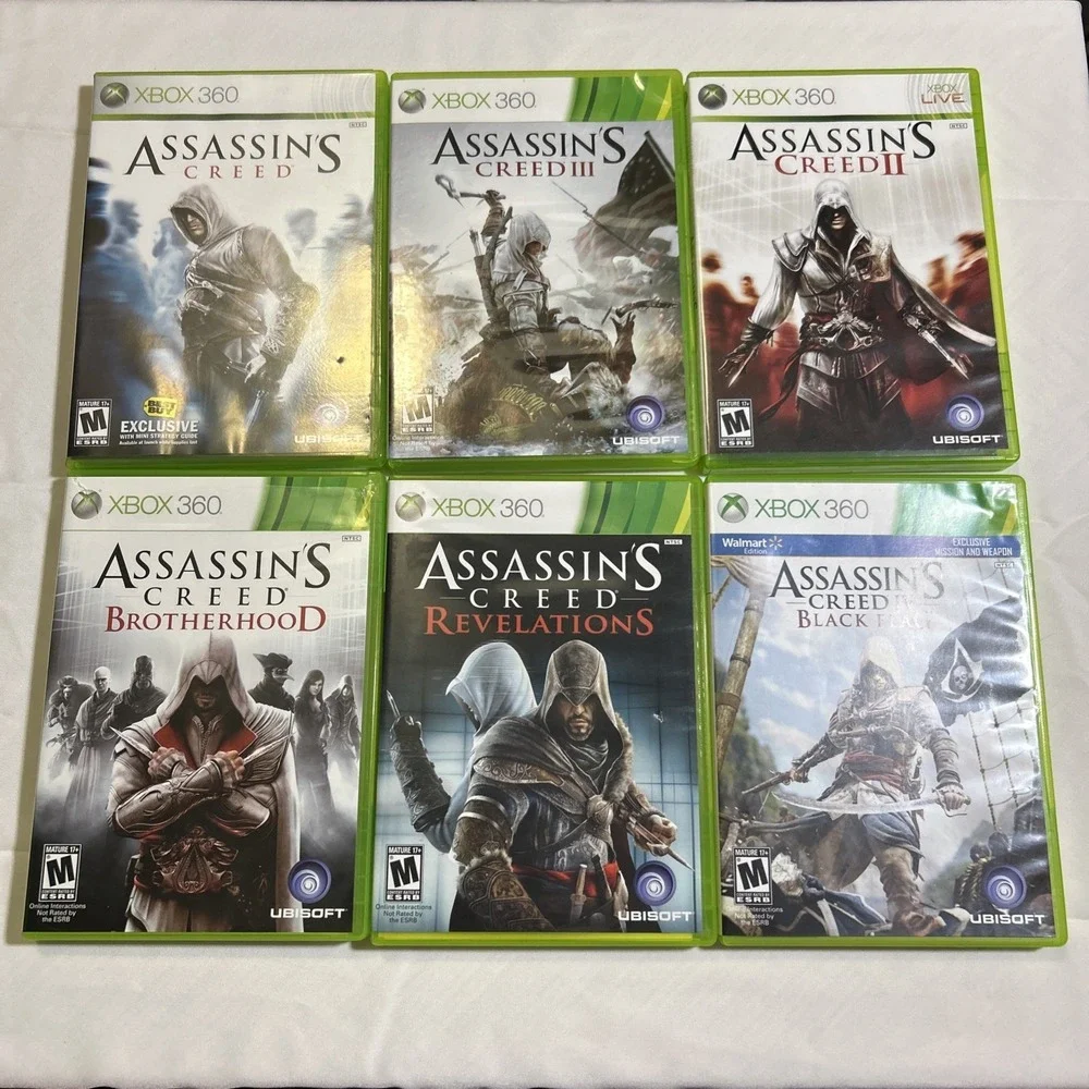 Assassin's Creed Xbox 360 Bundle (Lot of 6) 5 are CIB
